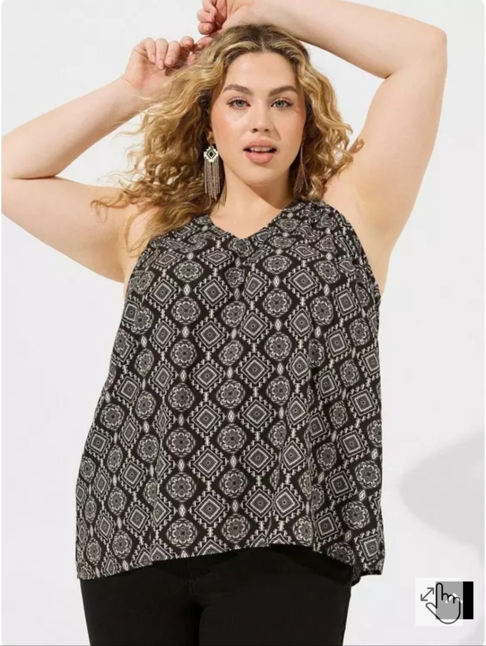 Torrid Challis Stitch Detail Tank Top NWT Size 2x